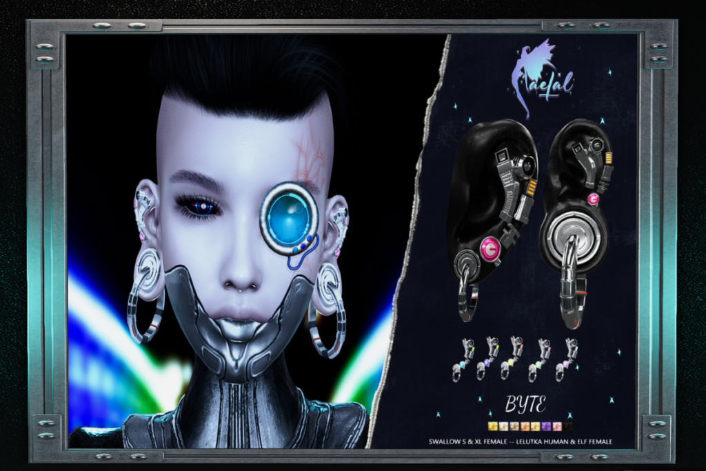 Byte Earrings - EvoX/Swallo S+XL, L$199 each