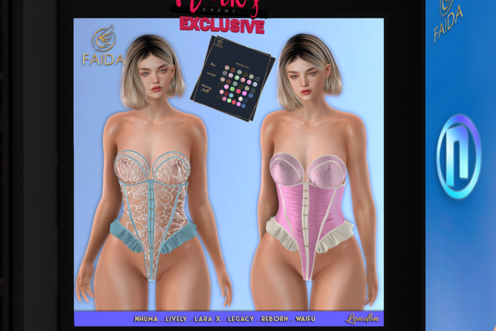 London Lingerie - Legacy/Maitreya/Nhumana/Reborn/+mods, L$199 each/L$599 each FP/L$1999 MP