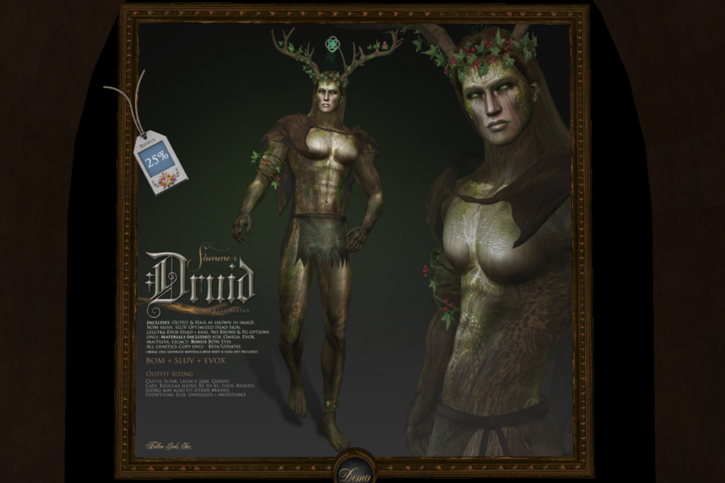 Druid Male Full Avatar - BOM/EvoX/SLUV, L$900