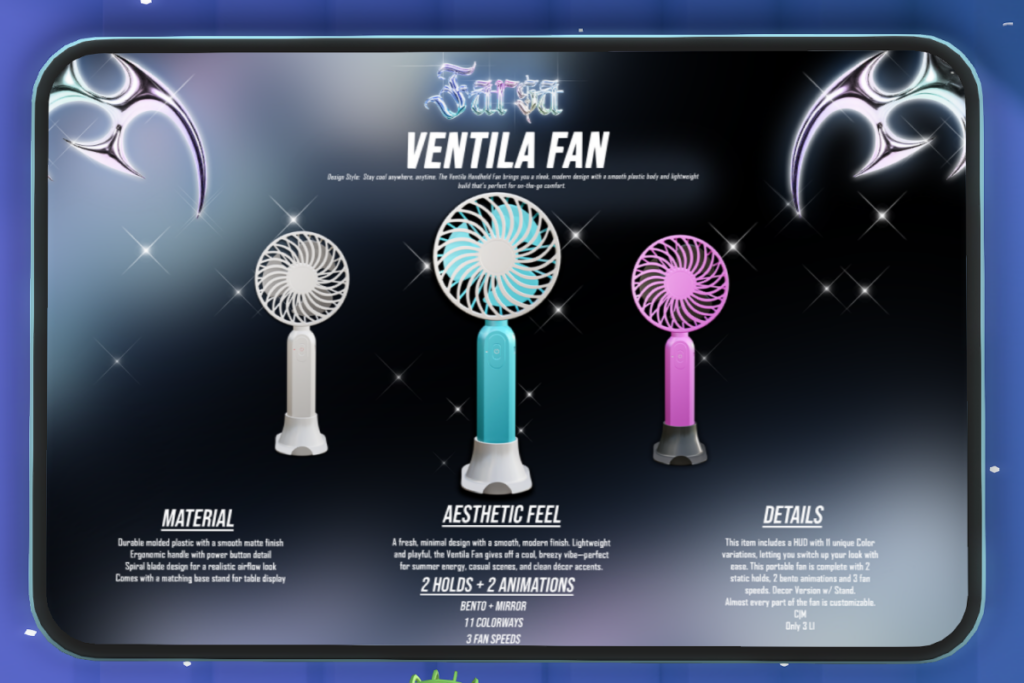 Ventila Fan Holdable, L$399