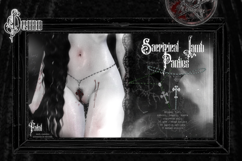Sacrificial Lamb Panties - Inithium/Legacy/Reborn, L$666