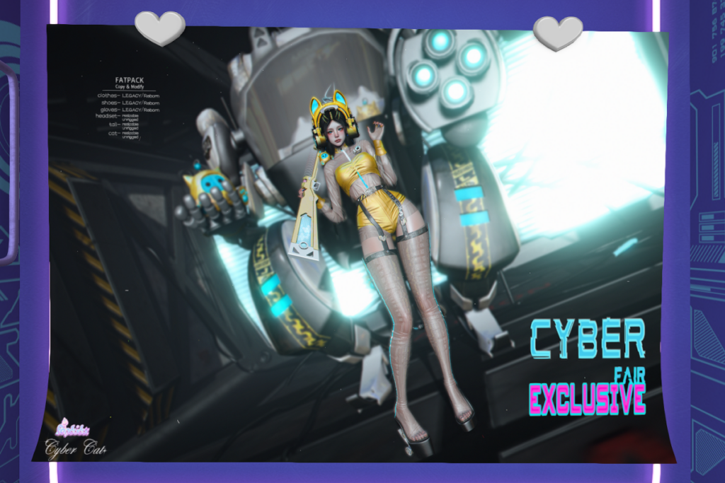 Cyber Catsuit - Legacy/Reborn, L$200-L$388 each/L$988-L$3288 each FP