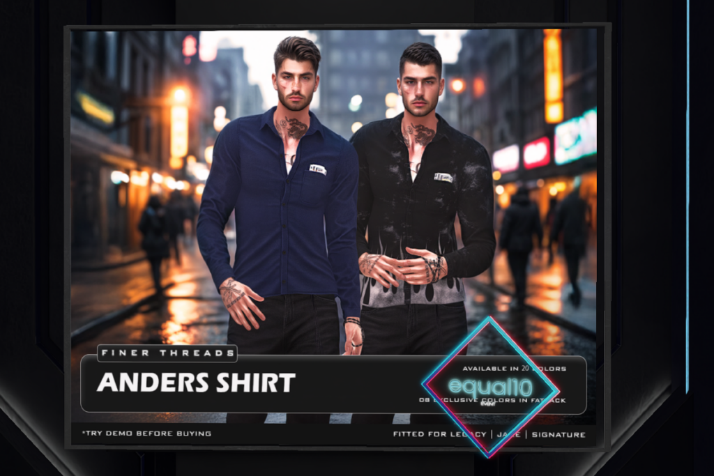 Anders Shirt - Jake/Legacy/Signature, L$275 each/L$999 FP