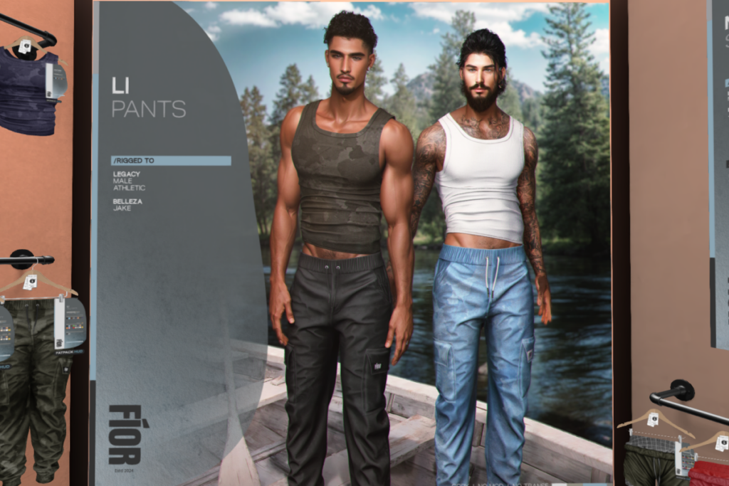 Li Pants - Jake/Legacy/+mods, L$279 each/L$1499 FP