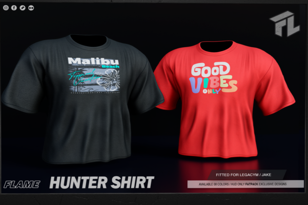 Hunter Shirt - Jake/Legacy, L$269 each/L$999 FP
