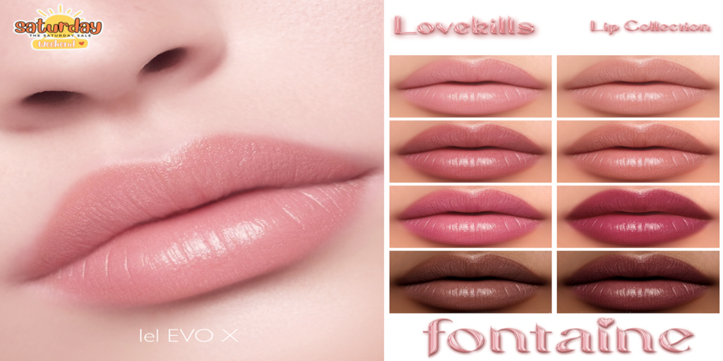 Lovekills Lipstick - EvoX	&lt;a href=&quot;https://maps.secondlife.com/secondlife/VELOUR/66/140/83&quot; target=&quot;_blank&quot;&gt;Teleport&lt;/a&gt;