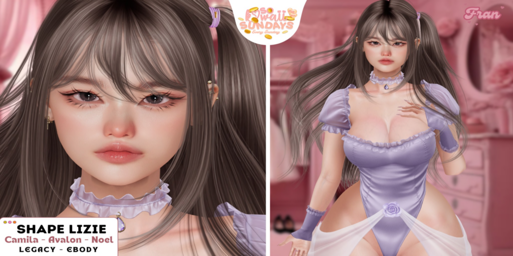 Lizie Shape - EvoX Avalon/EvoX Camila/EvoX Noel/Legacy/Reborn	&lt;a href=&quot;https://maps.secondlife.com/secondlife/Town%20Blue%20Port/76/128/1872&quot; target=&quot;_blank&quot;&gt;Teleport&lt;/a&gt;