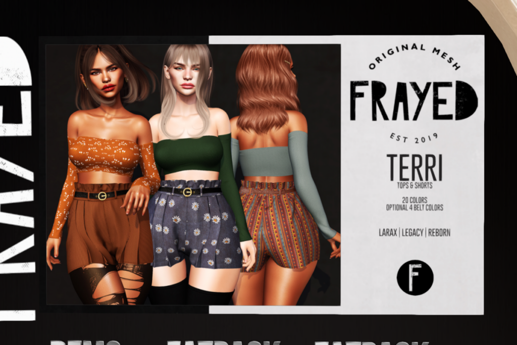 Terri Shorts &amp; Top - Legacy/MaitreyaX/Reborn, L$250 each/L$1399 each FP