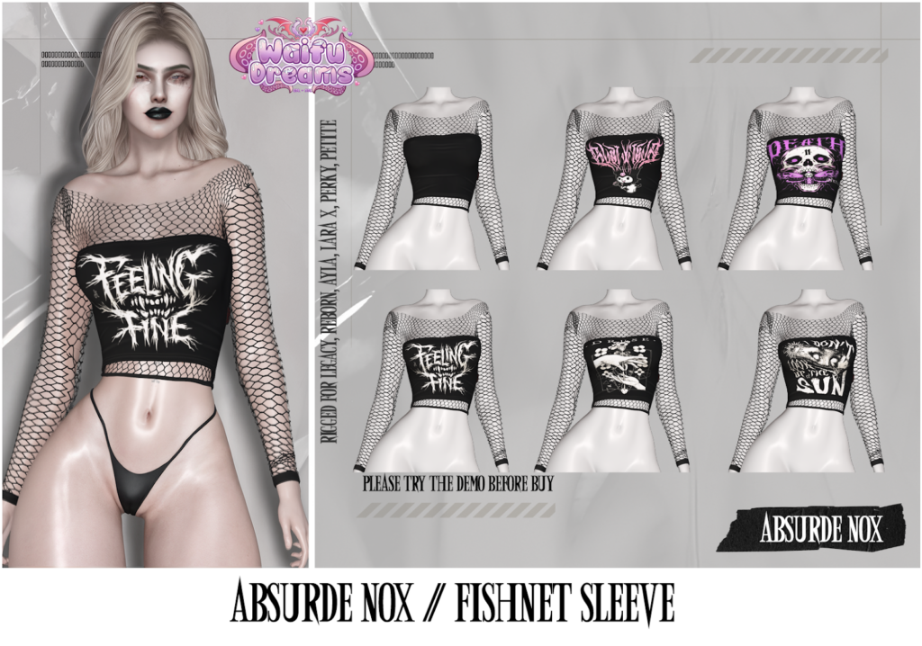 Fishnet Sleeve - Ayla/Legacy/MaitreyaX/Reborn/+mods