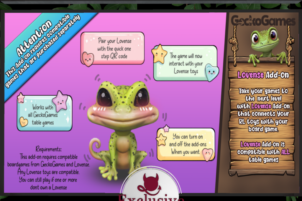 Lovesense Add-On for Gecko Games, L$999