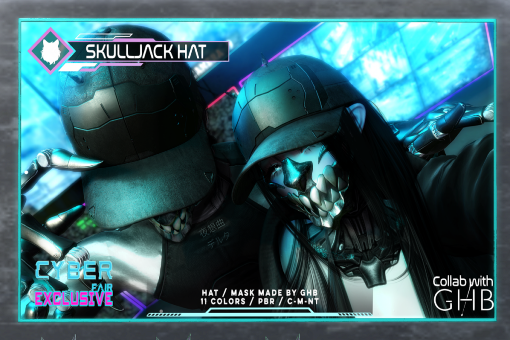 Skulljack Hat, L$159 each/L$349 FP