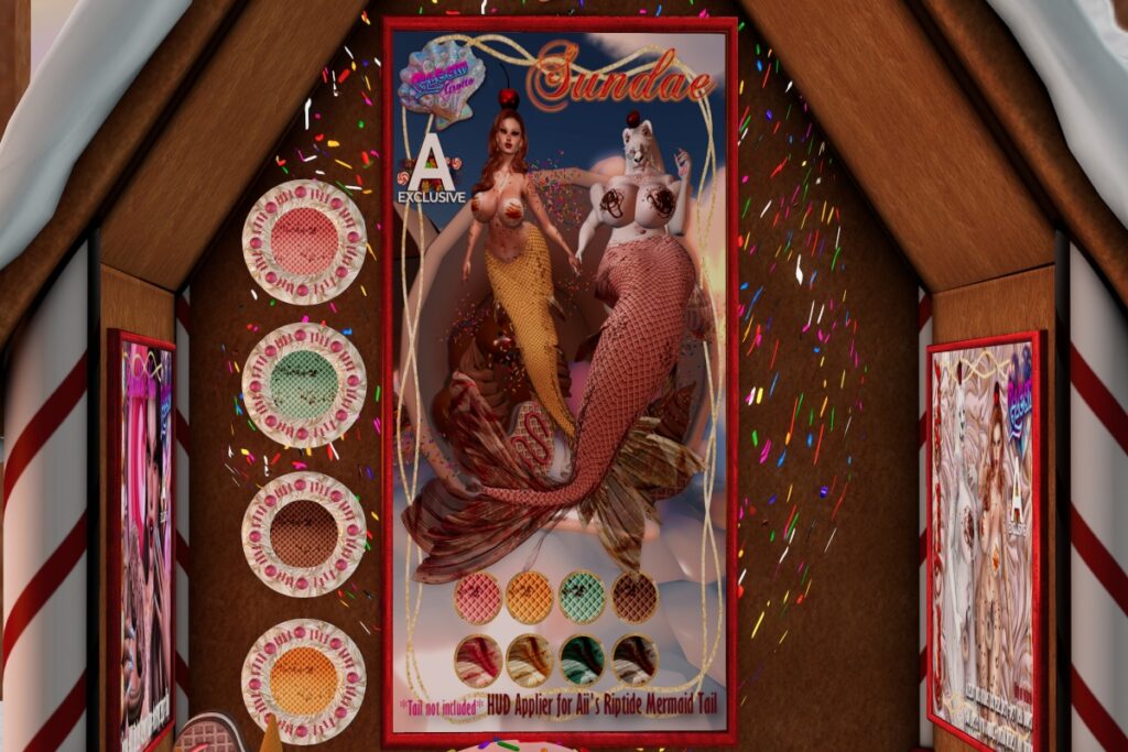 Sundae Applier - Aii&#039;s Riptide Mermaid Tail, L$199 each/L$599 FP