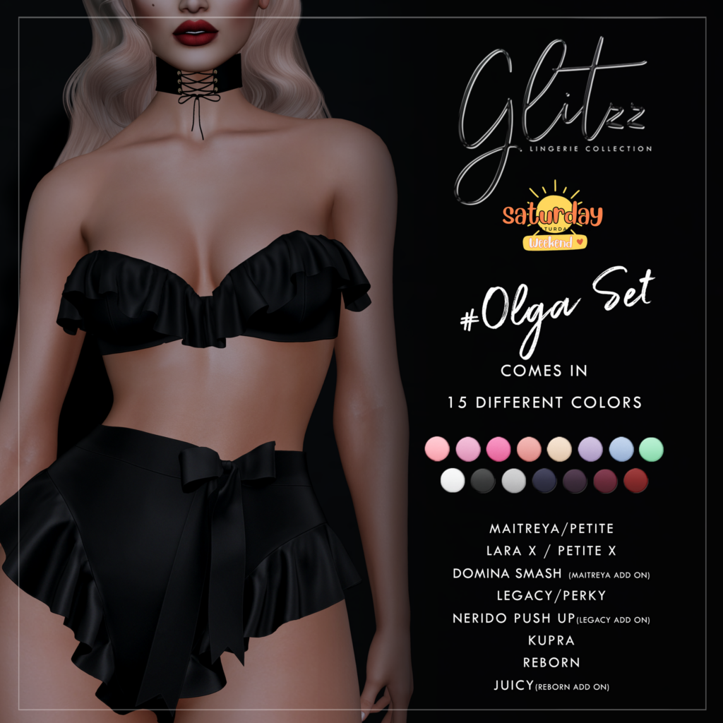 Olga Set - Inithium/Legacy/Maitreya/Reborn/+mods	&lt;a href=&quot;http://maps.secondlife.com/secondlife/Glitzz/128/127/403&quot; target=&quot;_blank&quot;&gt;Teleport&lt;/a&gt;