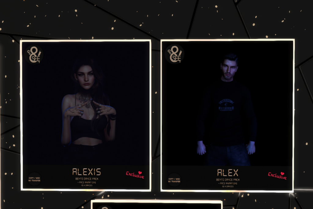 Alex &amp; Alexis Dance Pack, L$270 each/L$2000 each FP