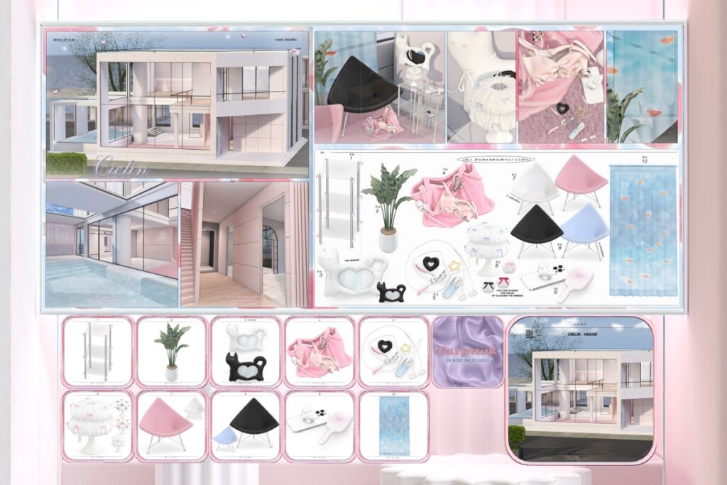 Cielin House &amp; Decor, L$199-L$899 each/L$2699 FP