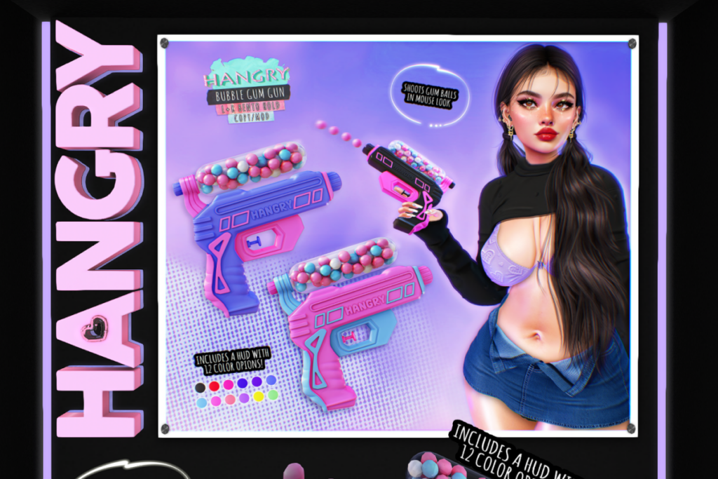 Bubble Gum Gun, L$299 each