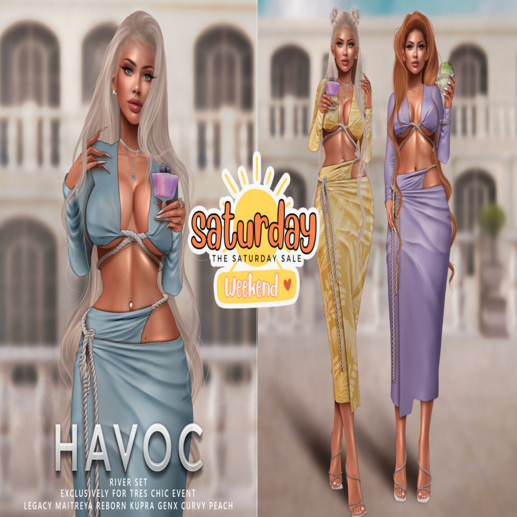 River Set - GenX Curvy/Inithium/Legacy/Maitreya/Peach/Reborn	&lt;a href=&quot;http://maps.secondlife.com/secondlife/Baddie%20Bay/96/126/26&quot; target=&quot;_blank&quot;&gt;Teleport&lt;/a&gt;
