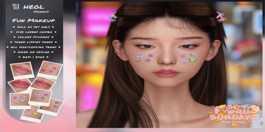 Fun Makeup - EvoX	&lt;a href=&quot;http://maps.secondlife.com/secondlife/GABRIEL2/43/101/501&quot; target=&quot;_blank&quot;&gt;Teleport&lt;/a&gt;