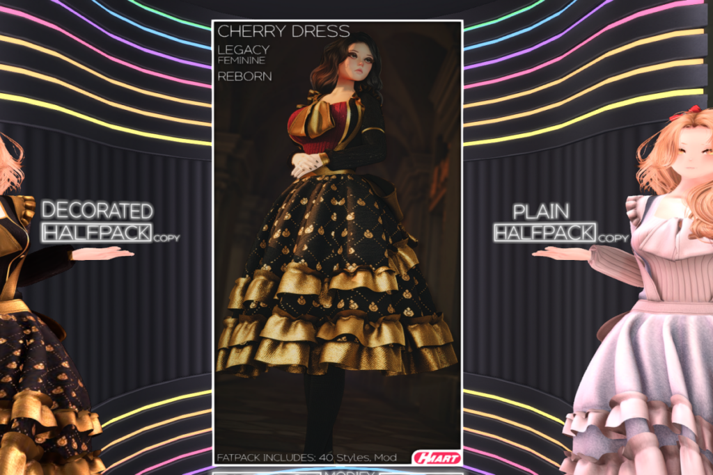 Cherry Dress - Legacy/Reborn, L$599 each/L$1099 FP