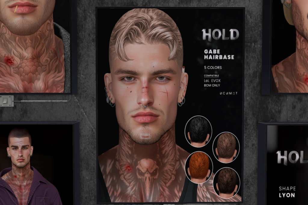 Gabe Hairbase - EvoX, L$280
