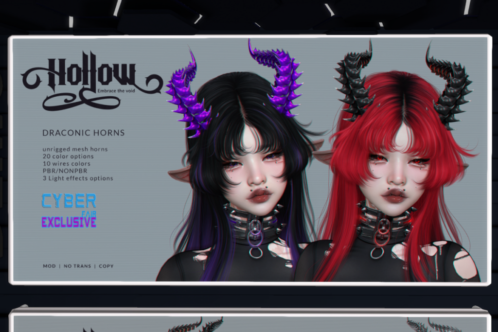 Draconic Horns, L$350