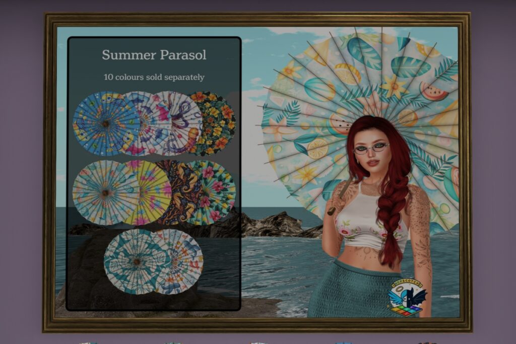 Summer Parasol Holdable, L$50 each