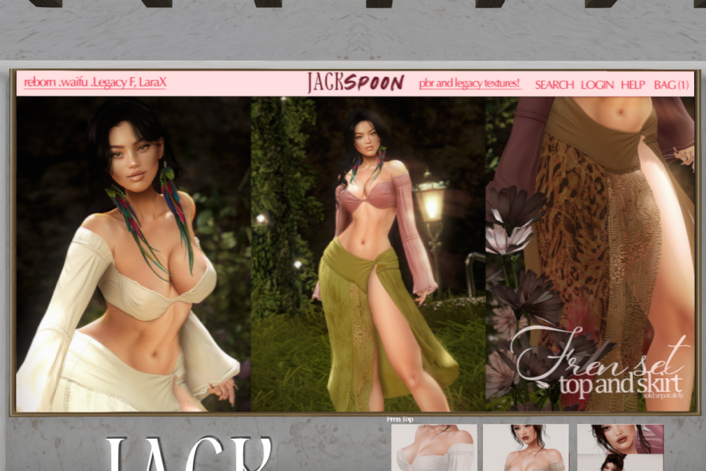 Fren Top and Skirt - Legacy/MaitreyaX/Reborn/+mods, L$199-L$249 each/L$799-L$899 each FP/L$1399 MP