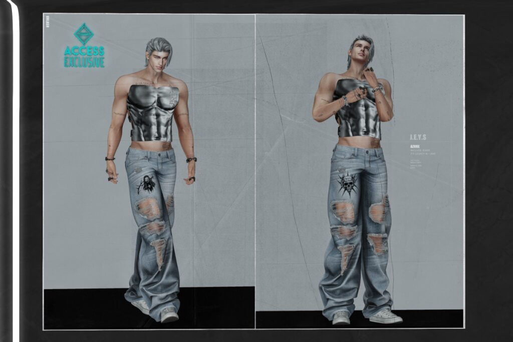 Azure Jeans - Jake/Legacy, L$299 each/L$1299 FP