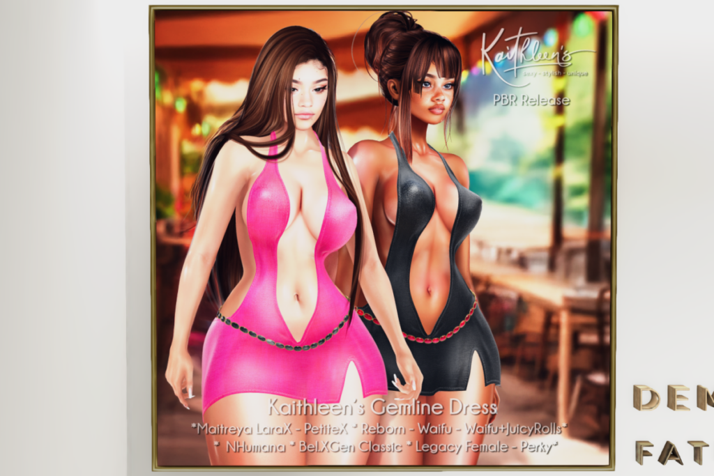Gemline Dress - GenX Classic/Legacy/MaitreyaX/Nhumana/Reborn/+mods, L$289 each/L$1499 FP