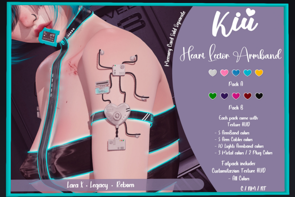 Heart Lector Armband - Legacy/MaitreyaX/Reborn, L$250 each/L$399 FP