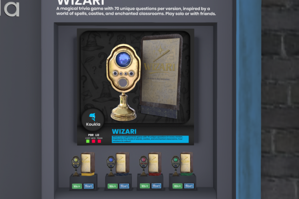 Wizari, L$360 each/L$720 FP