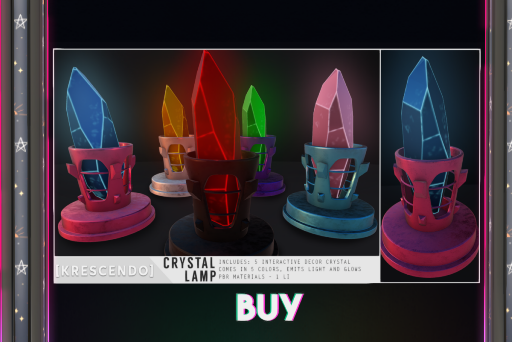 Crystal Lamp, L$249