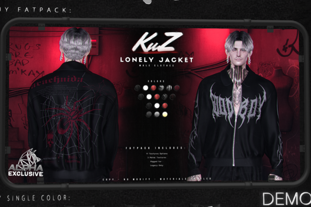 Lonely Jacket - Legacy, L$249 each/L$999 FP