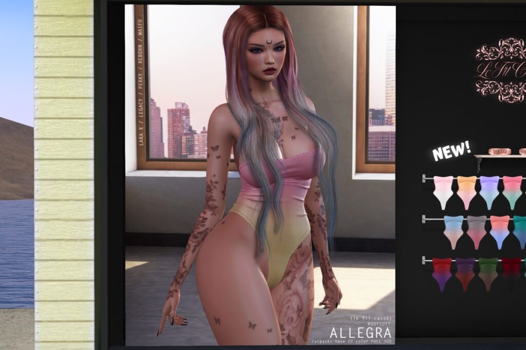 Allegra Bodysuit - Legacy/MaitreyaX/Reborn/+mods, L$50 each/L$600 FP