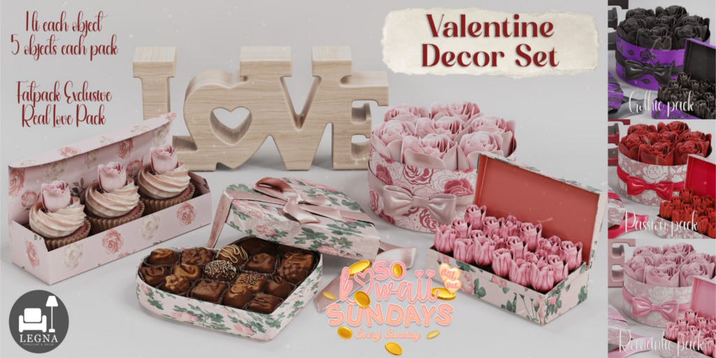 Valentine Decor Set	&lt;a href=&quot;http://maps.secondlife.com/secondlife/Dark%20Desires/150/191/21&quot; target=&quot;_blank&quot;&gt;Teleport&lt;/a&gt;
