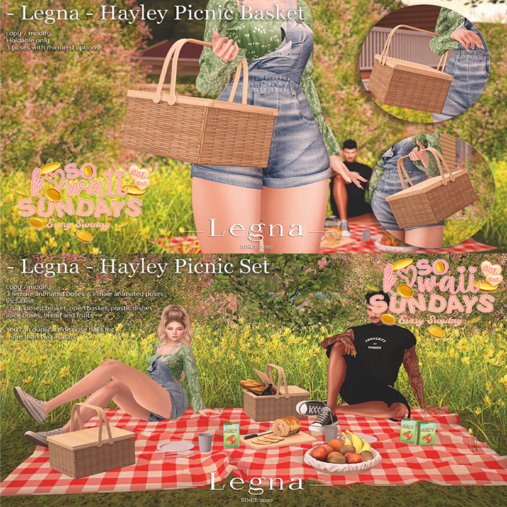 Hayley Picnic Basket &amp; Hayley Picnic Decor Set	&lt;a href=&quot;http://maps.secondlife.com/secondlife/Dark%20Desires/150/191/21&quot; target=&quot;_blank&quot;&gt;Teleport&lt;/a&gt;