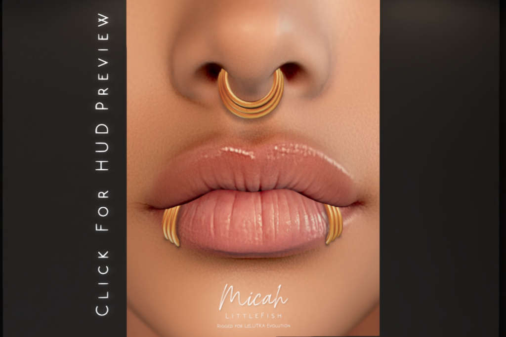 Micah Piercings - EvoX, L$350 each