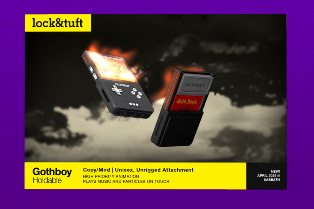 Gothboy Holdable	&lt;a href=&quot;http://maps.secondlife.com/secondlife/Oblivion/18/33/1338&quot; target=&quot;_blank&quot;&gt;Teleport&lt;/a&gt;