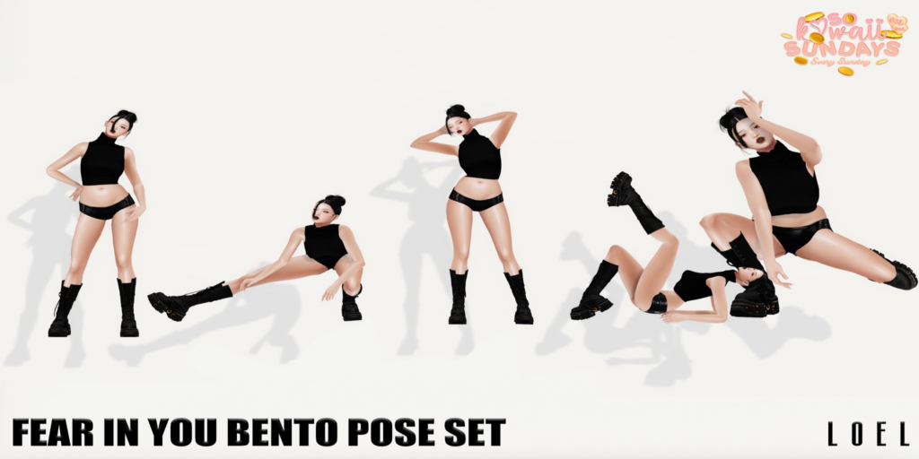Fear In You Poses	&lt;a href=&quot;http://maps.secondlife.com/secondlife/Stargazer%20Galaxy/101/47/3118&quot; target=&quot;_blank&quot;&gt;Teleport&lt;/a&gt;