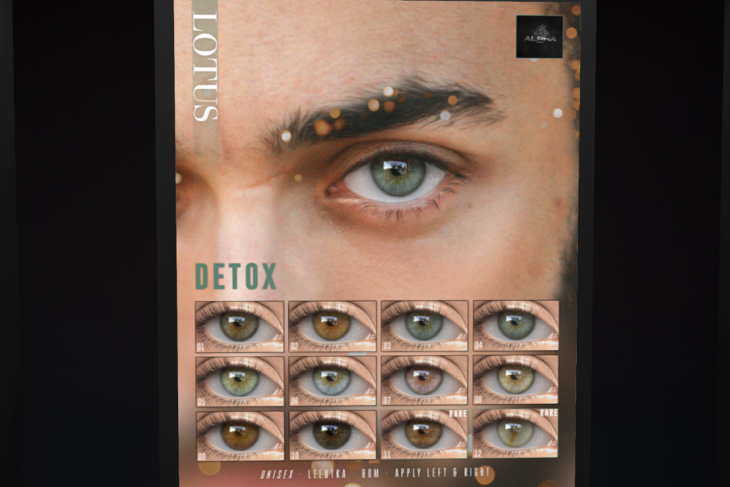 Detox Eyes - BOM/EvoX, L$70 per play/L$2000 FP