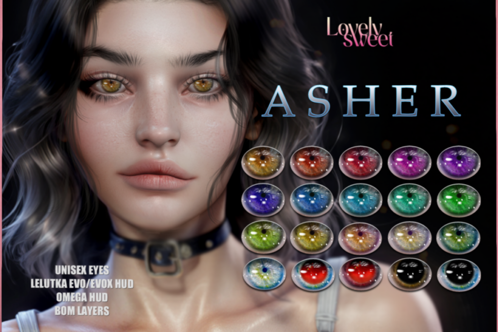 Asher Eyes - BOM/EvoX/Omega, L$225