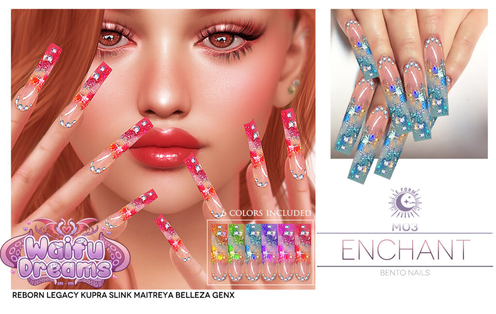 M03 Enchant Nails - GenX/Inithium/Legacy/Maitreya/Reborn/Slink
