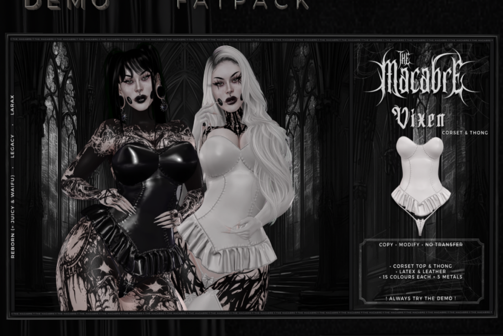Vixen Corset &amp; Thong - Legacy/MaitreyaX/Reborn/+mods, L$650