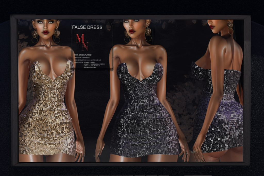 False Dress - Legacy/MaitreyaX/Nhumana/+mods, L$320 each/L$1990 FP