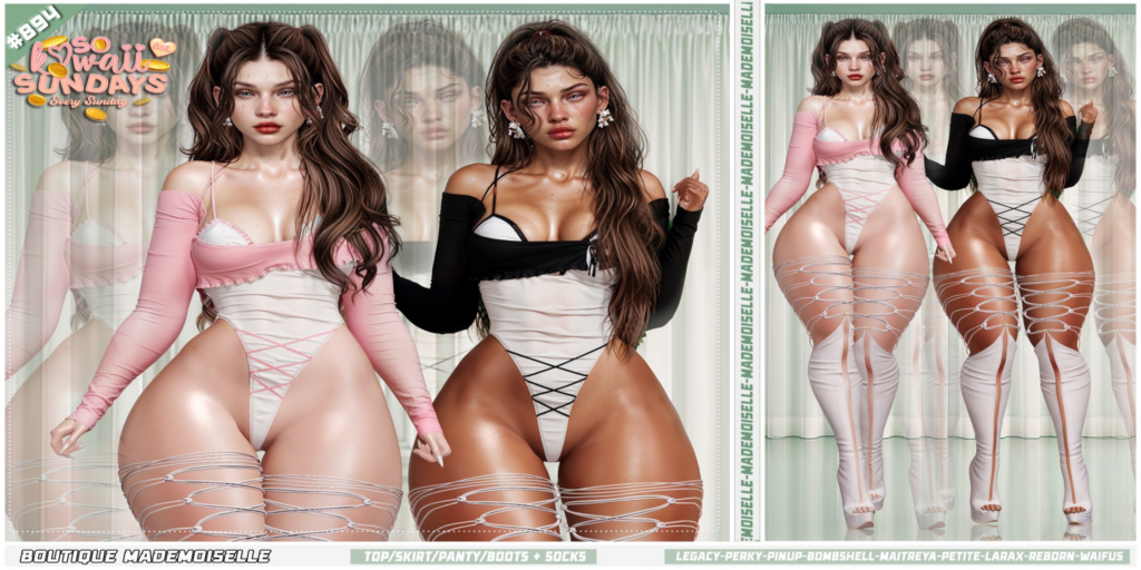 894 Outfit - Legacy/Maitreya/Reborn/+mods	&lt;a href=&quot;https://maps.secondlife.com/secondlife/Woodland%20Realm/219/96/23&quot; target=&quot;_blank&quot;&gt;Teleport&lt;/a&gt;