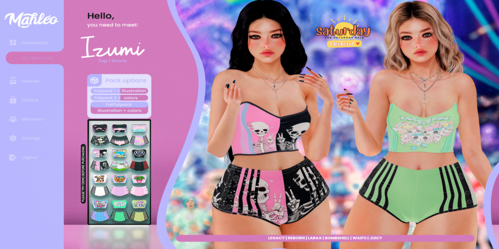 Izumi Outfit - Legacy/MaitreyaX/Reborn/+mods	&lt;a href=&quot;http://maps.secondlife.com/secondlife/Vardor/78/195/22&quot; target=&quot;_blank&quot;&gt;Teleport&lt;/a&gt;