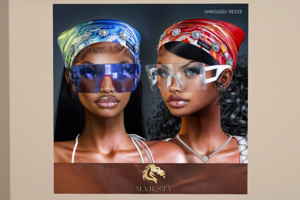 Iconic Shades &amp; Iconic Scarf, L$199-L$299 each/L$999 FP