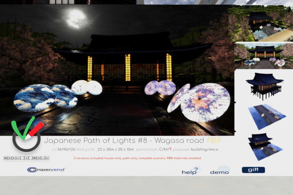 Japanese Path of Lights #8, L$349
