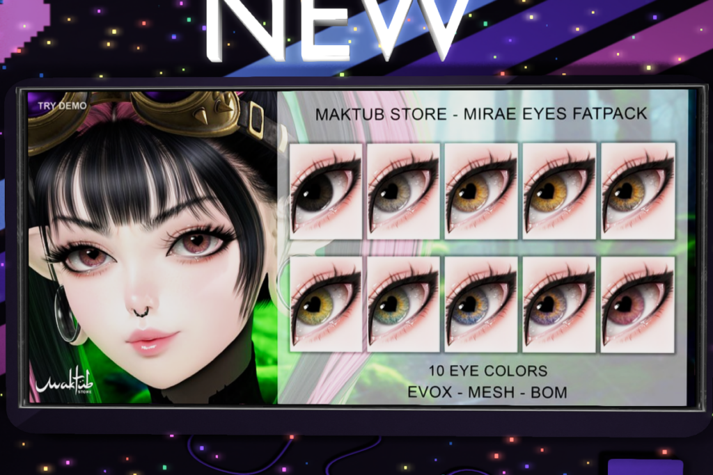 Mirae Eyes - BOM/EvoX/Mesh, L$249