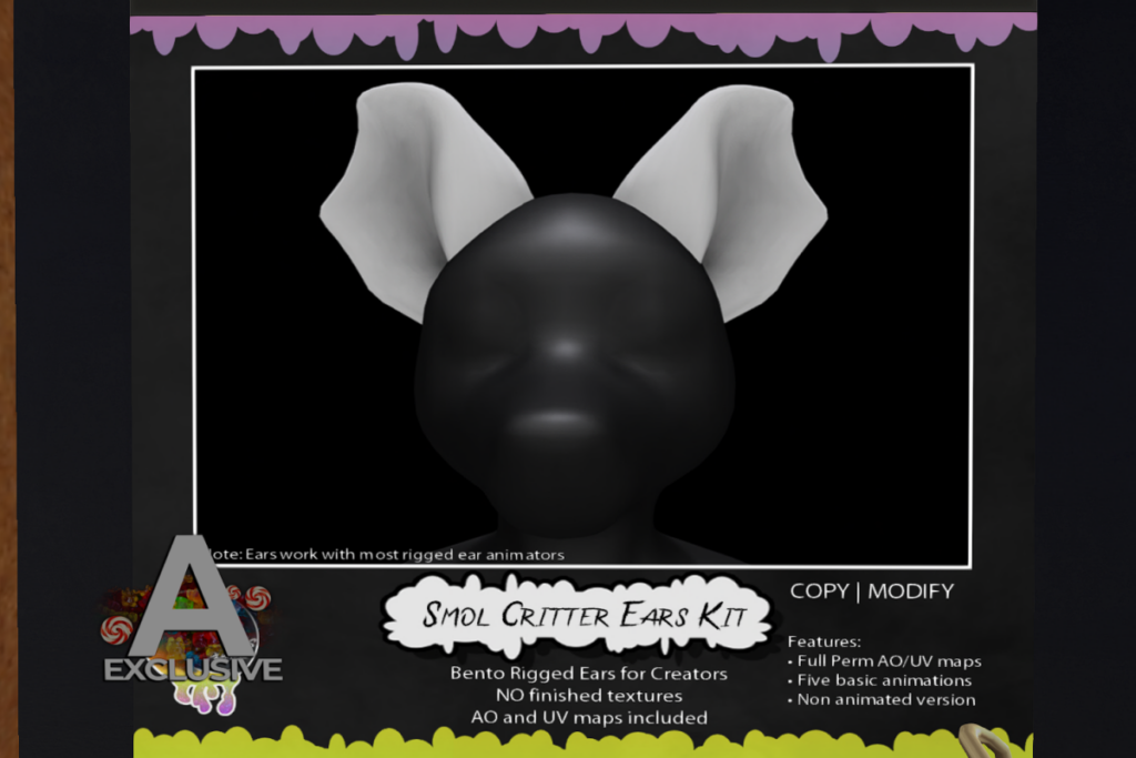 Smol Critter Ears Kit, L$250
